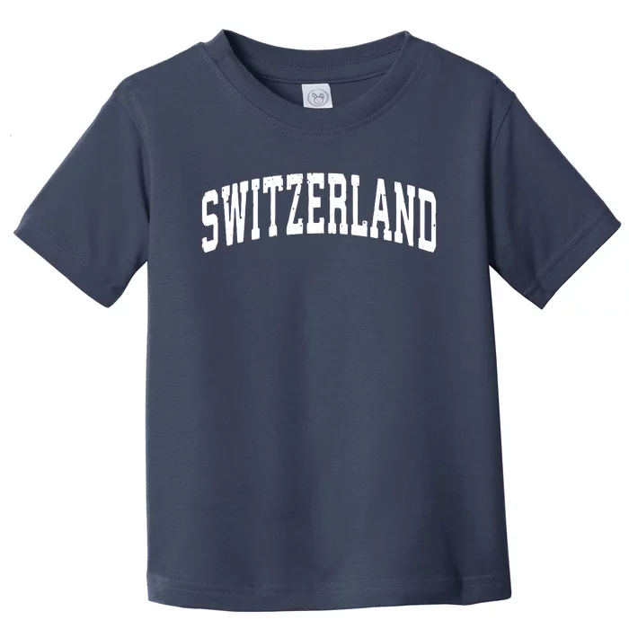 Switzerland Vintage Sports Design Toddler T-Shirt