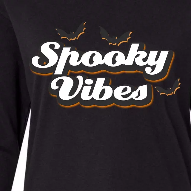 Spooky Vibes Womens Cotton Relaxed Long Sleeve T-Shirt