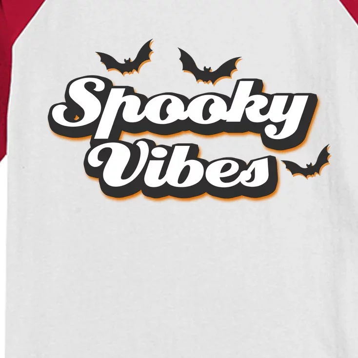 Spooky Vibes Kids Colorblock Raglan Jersey