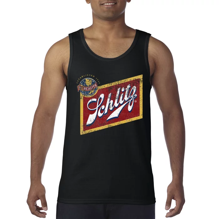 Schlitz Vintage Style Logo Tank Top