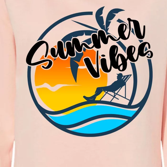 Summer Vibes Sunset Beach Tropical Womens California Wash Sweatshirt