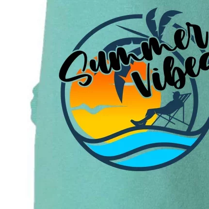 Summer Vibes Sunset Beach Tropical Doggie 3-End Fleece Hoodie