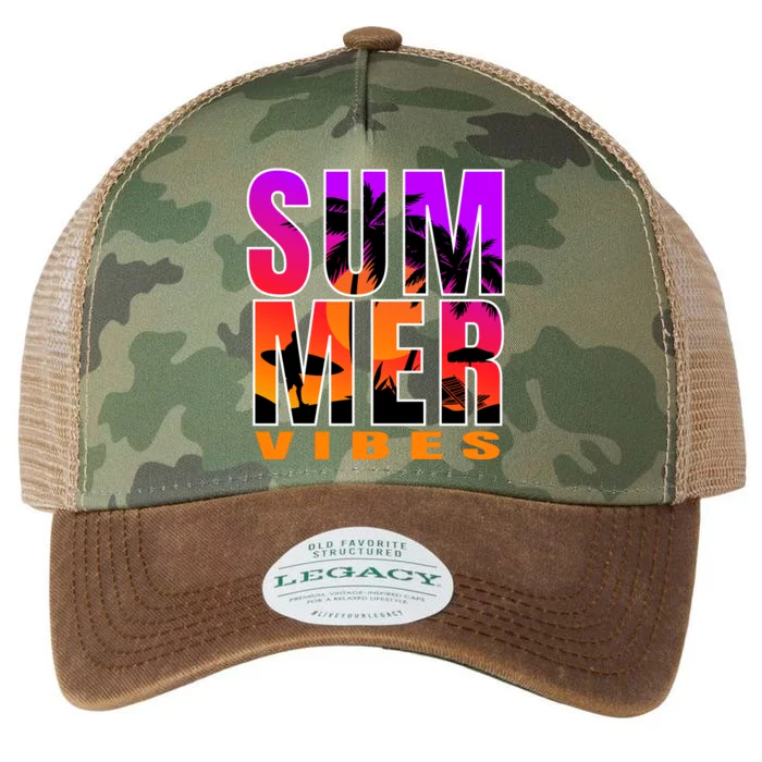 Summer Vibes Legacy Tie Dye Trucker Hat