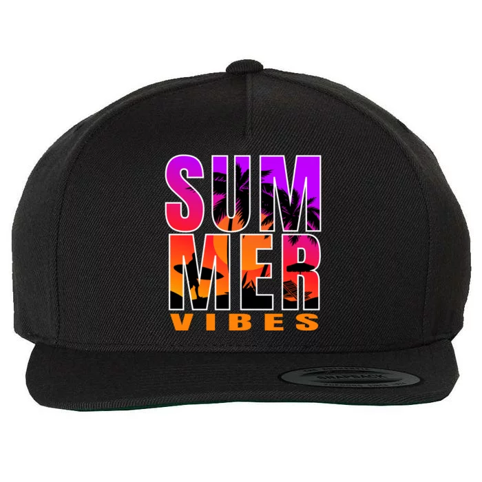 Summer Vibes Wool Snapback Cap