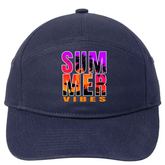 Summer Vibes 7-Panel Snapback Hat