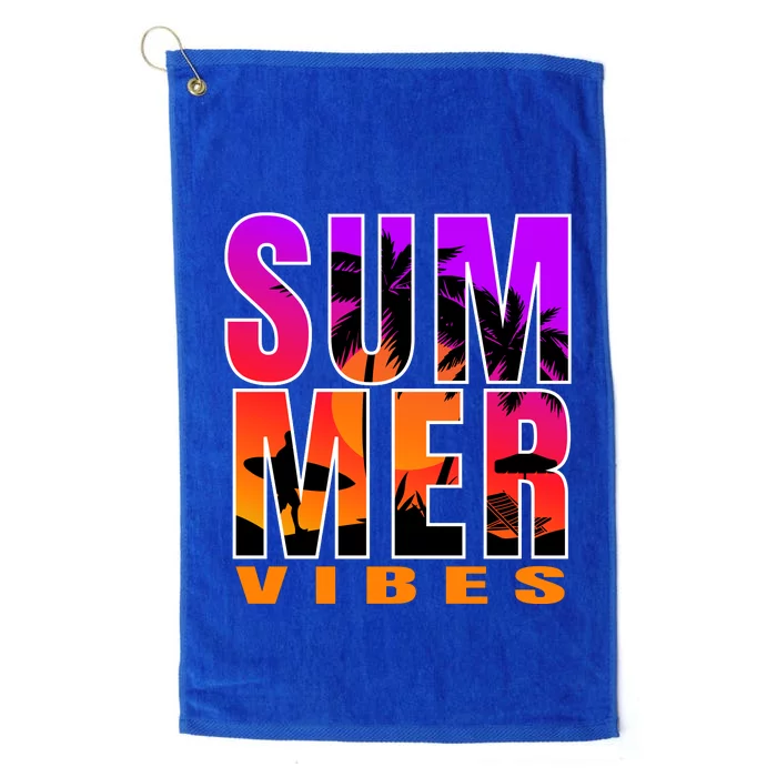 Summer Vibes Platinum Collection Golf Towel