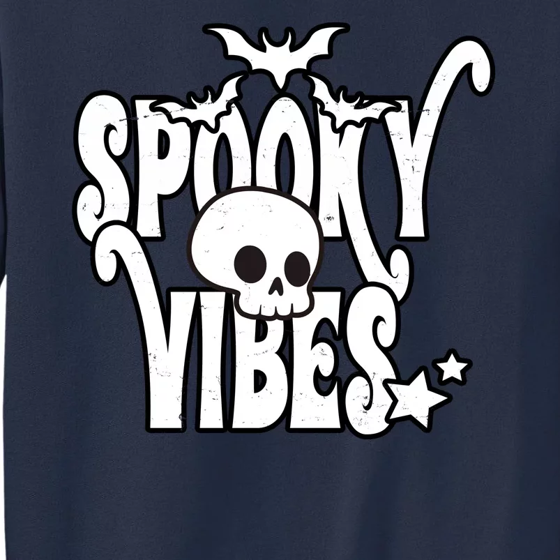 Spooky Vibes Skull Halloween Sweatshirt