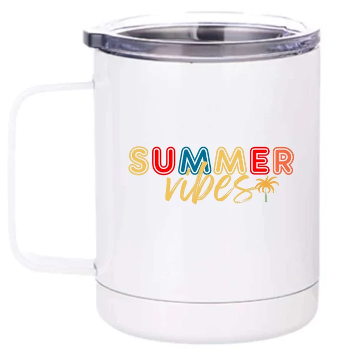 Summer Vibes Front & Back 12oz Stainless Steel Tumbler Cup