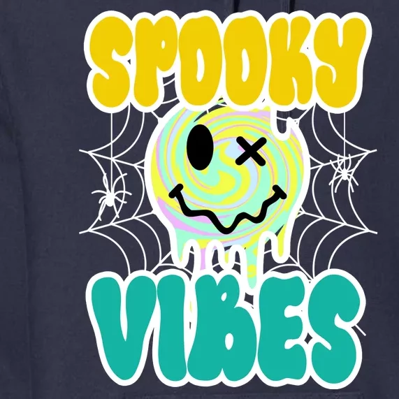 Spooky Vibes Smile Face Halloween Premium Hoodie