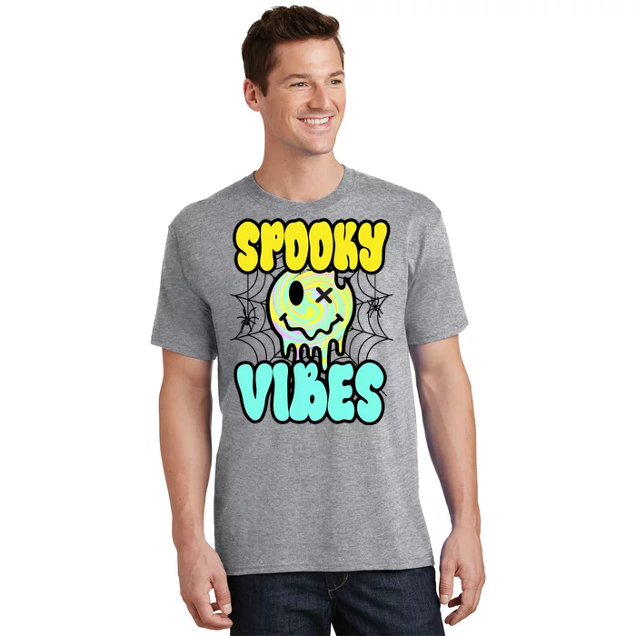 Spooky Vibes Smile Face Halloween T-Shirt