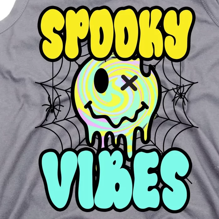 Spooky Vibes Smile Face Halloween Tank Top