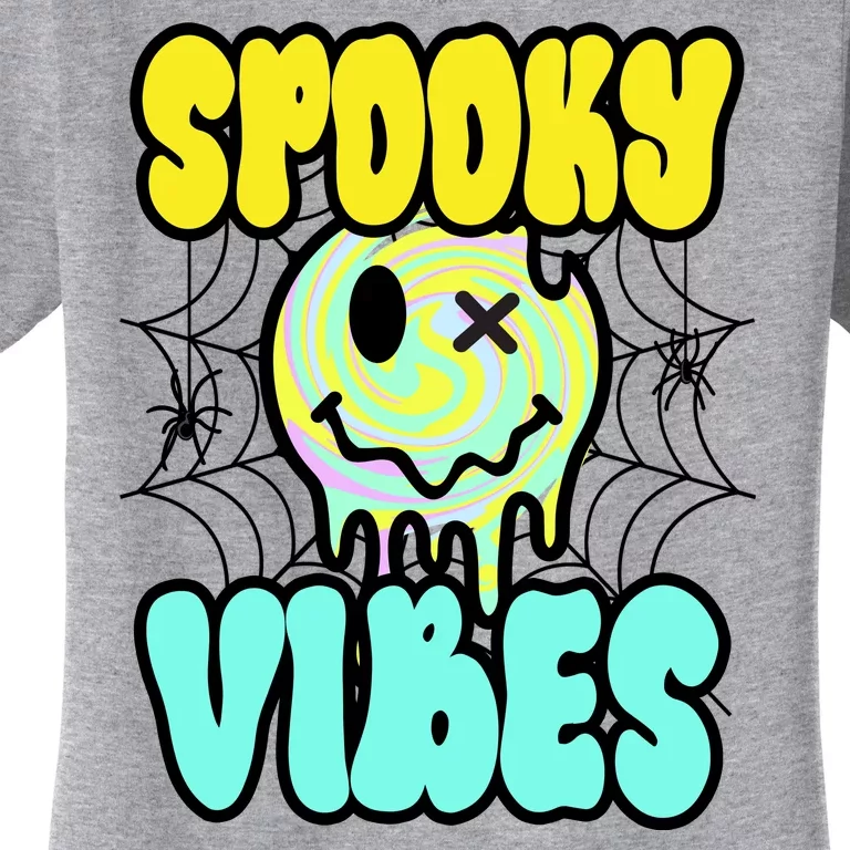 Spooky Vibes Smile Face Halloween Women's T-Shirt