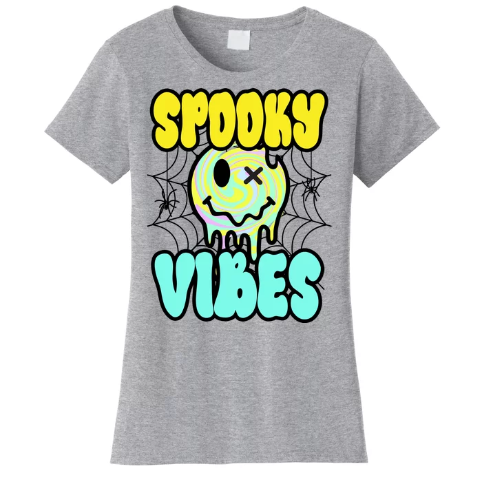 Spooky Vibes Smile Face Halloween Women's T-Shirt