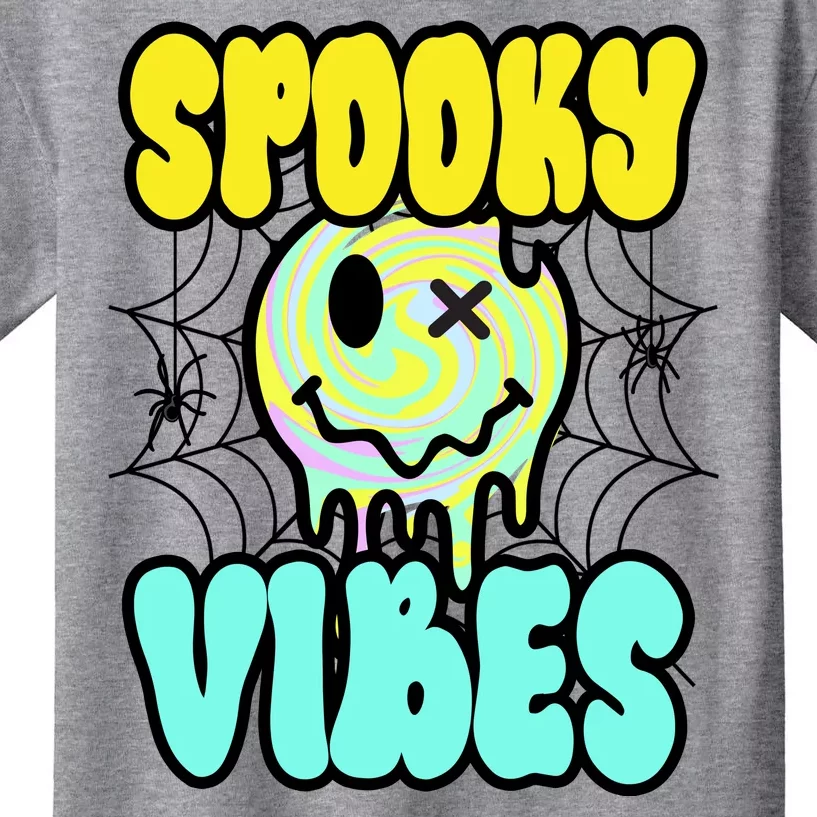 Spooky Vibes Smile Face Halloween Kids T-Shirt