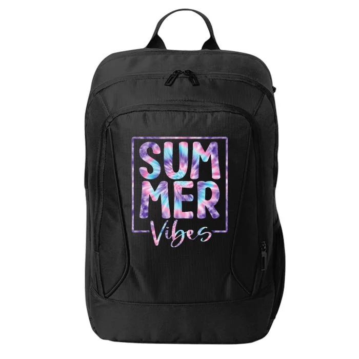 Summer Vibes Sunglasses With Palm Tree Funny Beach Life City Backpack