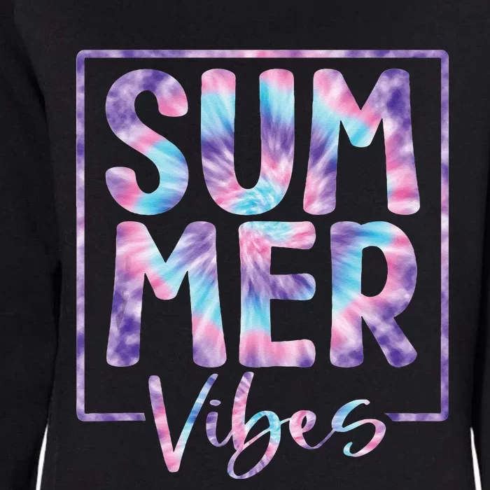 Summer Vibes Sunglasses With Palm Tree Funny Beach Life Womens California Wash Sweatshirt