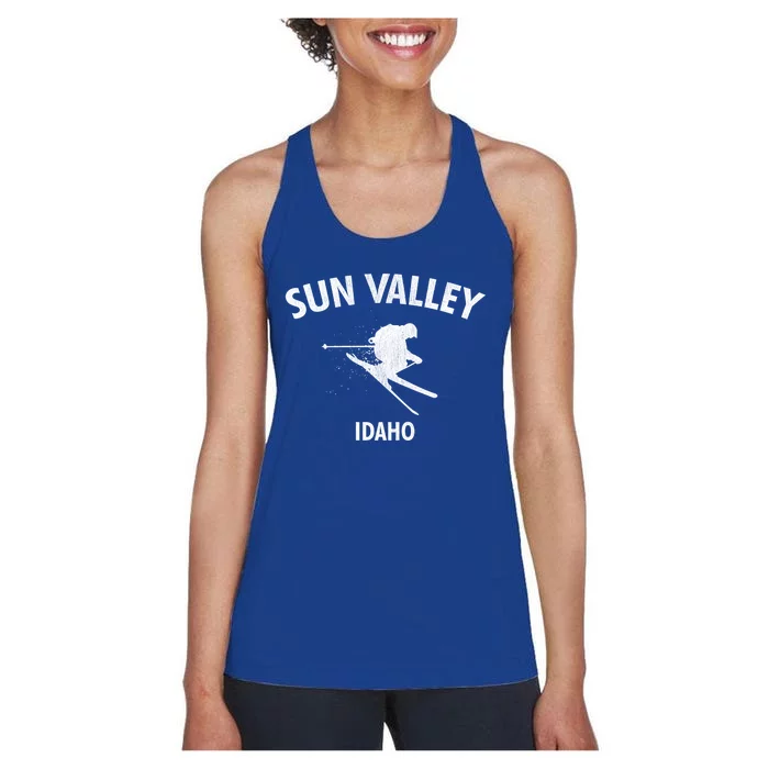 Sun Valley Skiing Gift Idaho Ski Gift Women's Racerback Tank