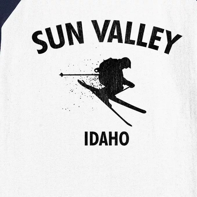 Sun Valley Skiing Gift Idaho Ski Gift Baseball Sleeve Shirt