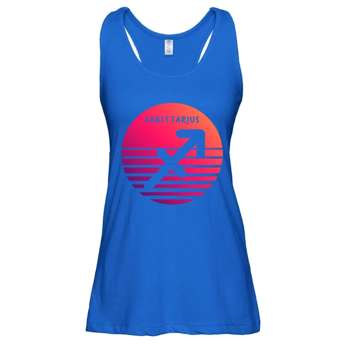 Sagittarius Vintage Sunset / Retro Sagittarius Horoscope Cool Gift Ladies Essential Flowy Tank