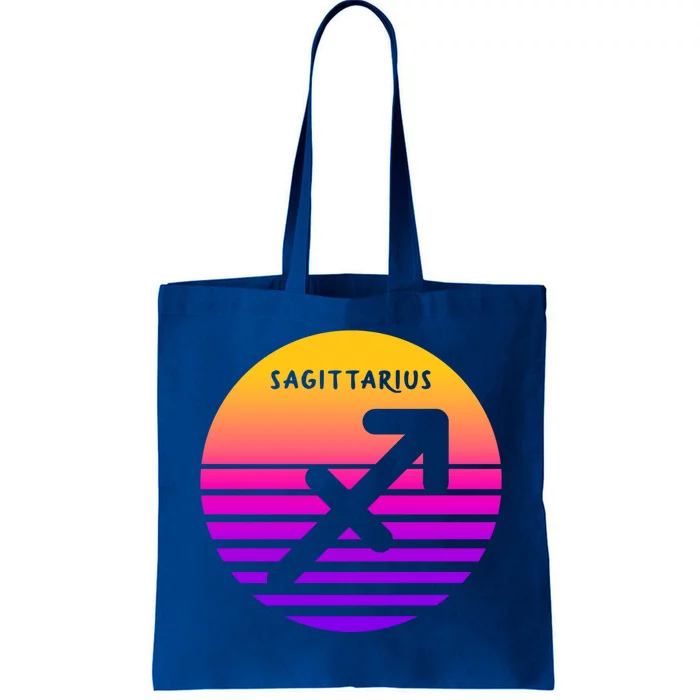 Sagittarius Vintage Sunset / Retro Sagittarius Horoscope Cool Gift Tote Bag