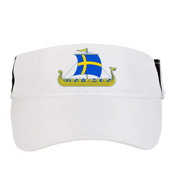 Swedish Viking Ship Sverige Sweden Flag Boat Viking Adult Drive Performance Visor