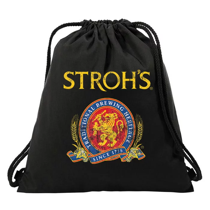 Strohs Vintage Style Drawstring Bag