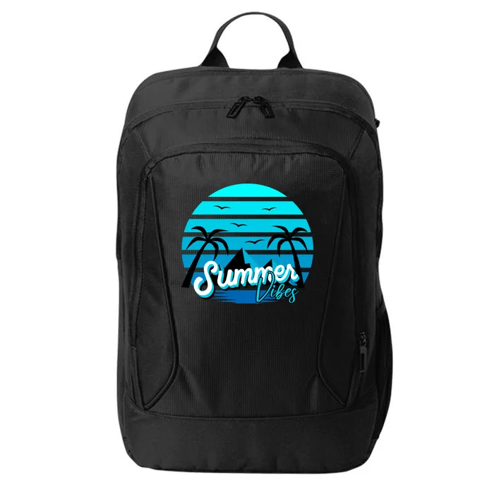 Summer Vibes Tropical Beach Vacation City Backpack