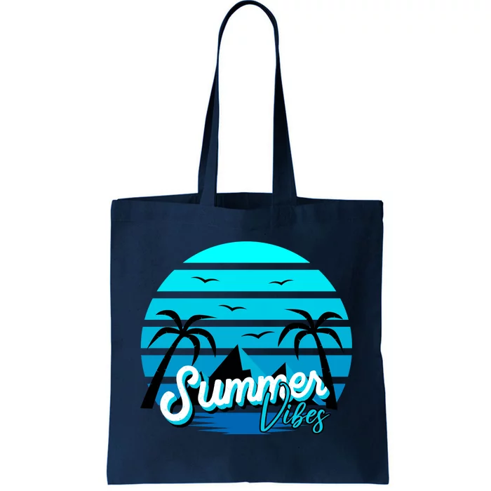 Summer Vibes Tropical Beach Vacation Tote Bag