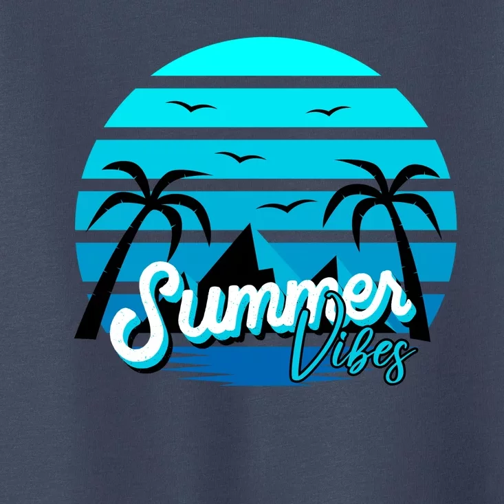 Summer Vibes Tropical Beach Vacation Toddler T-Shirt