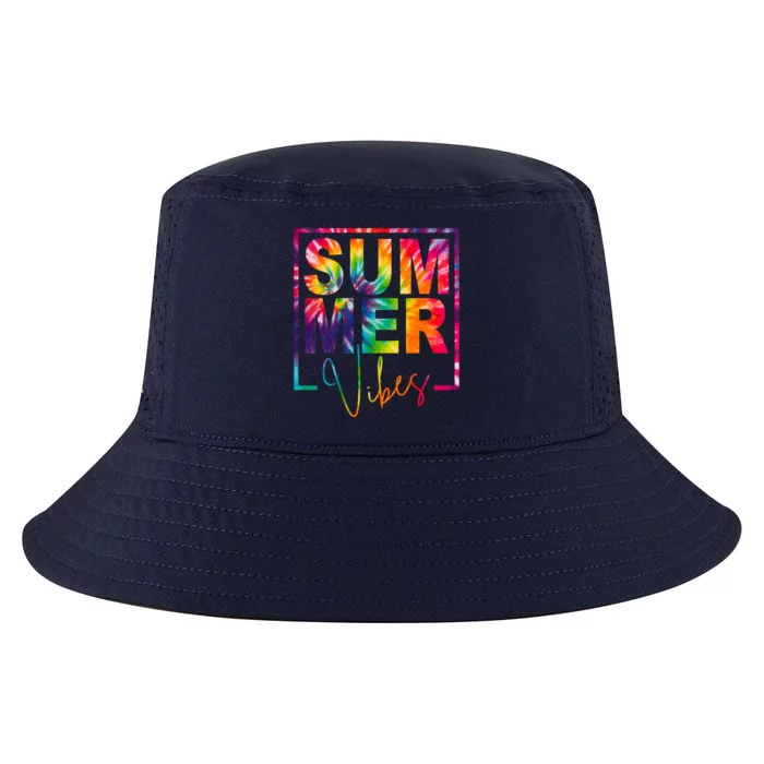 Summer Vibes Tie Dye Colorful Fun Cool Comfort Performance Bucket Hat