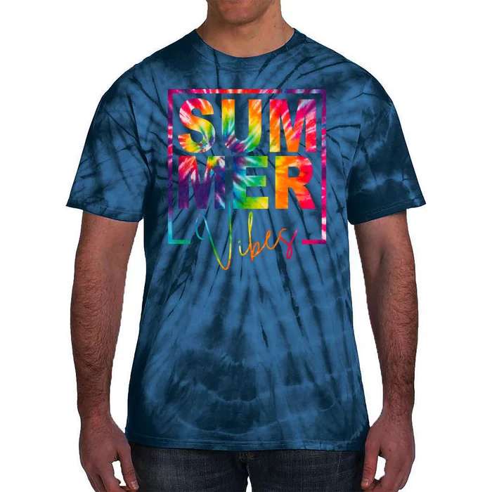 Summer Vibes Tie Dye Colorful Fun Tie-Dye T-Shirt