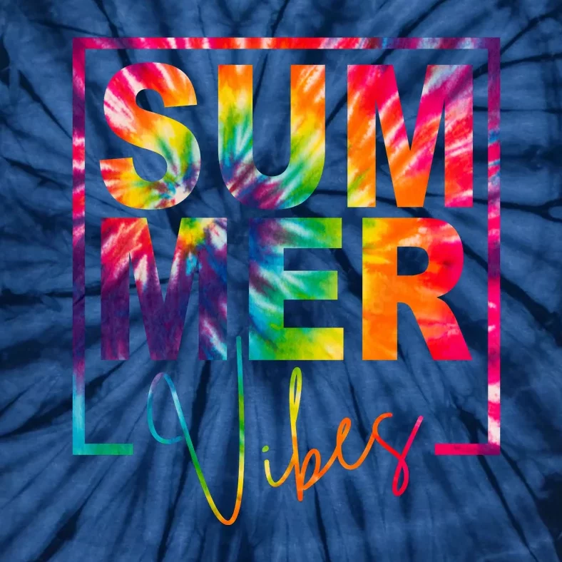 Summer Vibes Tie Dye Colorful Fun Tie-Dye T-Shirt