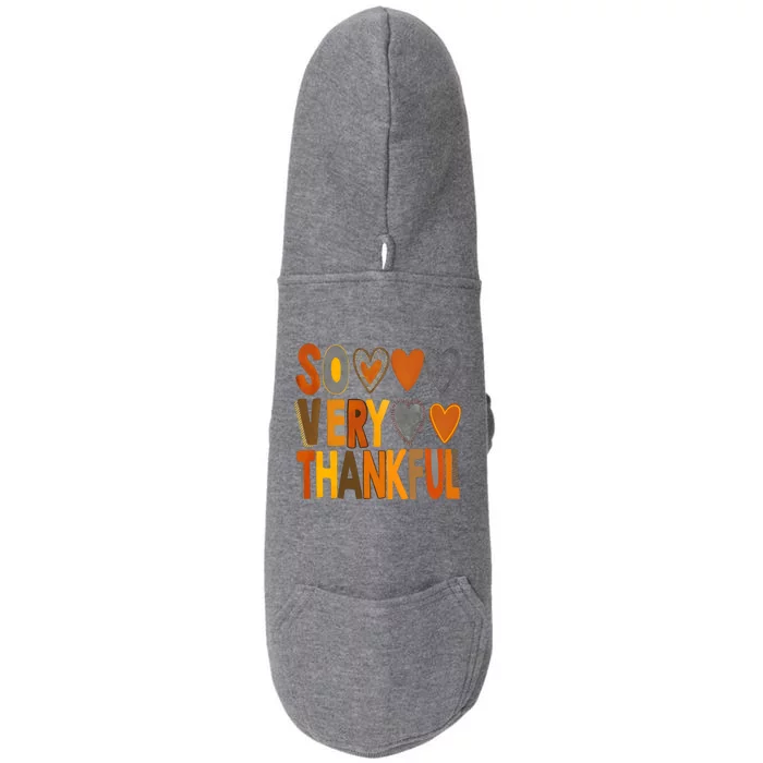 So Very Thankful Autumn Vibes Doggie 3-End Fleece Hoodie