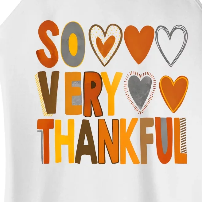 So Very Thankful Autumn Vibes Women’s Perfect Tri Rocker Tank