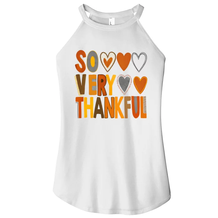 So Very Thankful Autumn Vibes Women’s Perfect Tri Rocker Tank