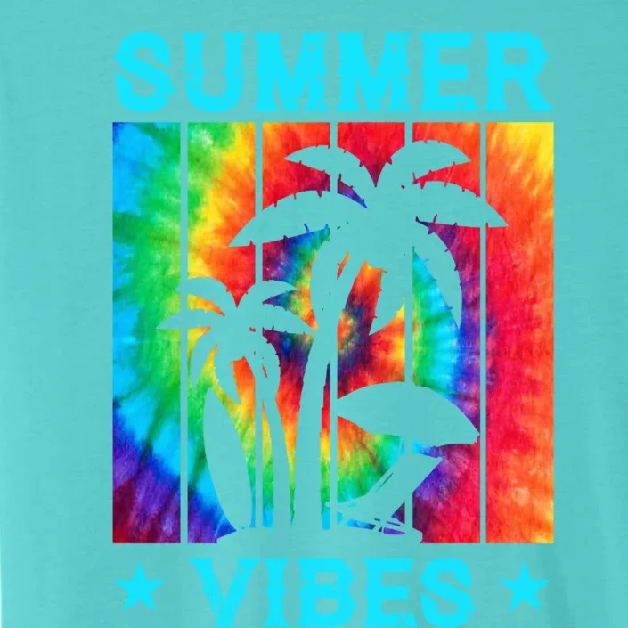 Summer Vibes Tie Dye Summer Beach Matching Family Vacation Gift ChromaSoft Performance T-Shirt