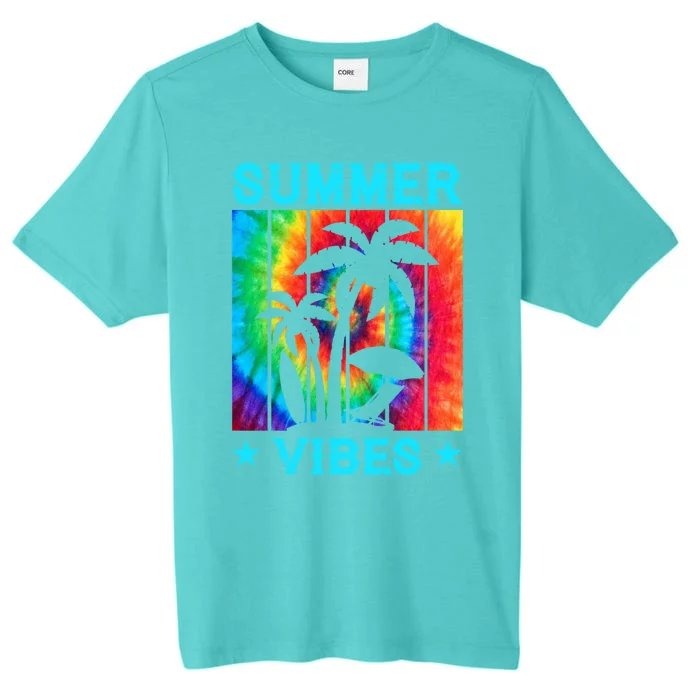 Summer Vibes Tie Dye Summer Beach Matching Family Vacation Gift ChromaSoft Performance T-Shirt