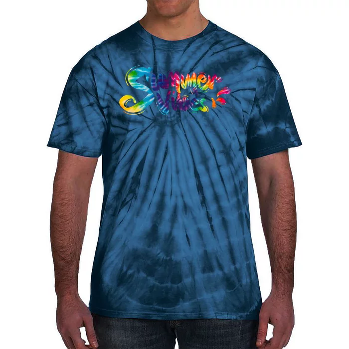 Summer Vibes Tie Dye Rainbow Tie-Dye T-Shirt