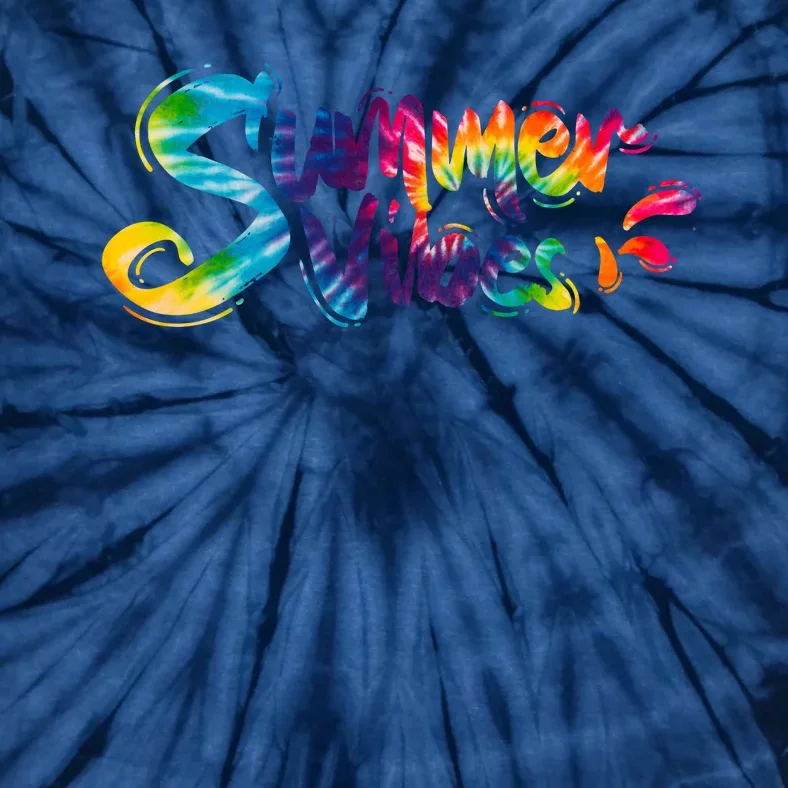 Summer Vibes Tie Dye Rainbow Tie-Dye T-Shirt