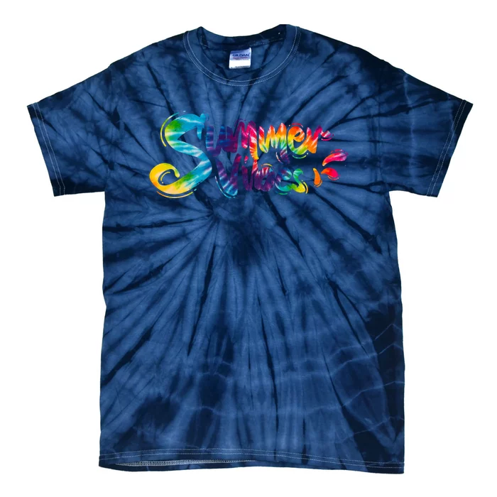 Summer Vibes Tie Dye Rainbow Tie-Dye T-Shirt