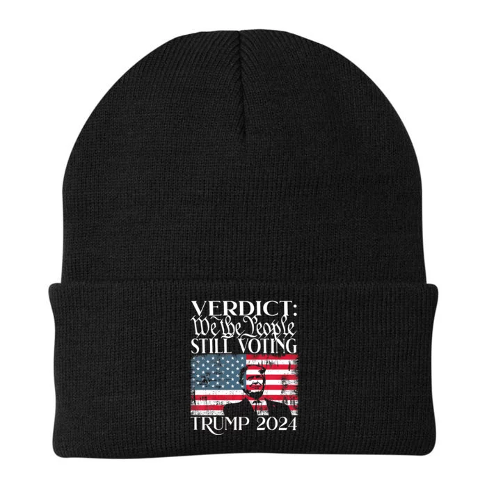 Still Voting Trump 2024 Verdict We The People Trump Felon Knit Cap Winter Beanie