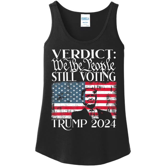 Still Voting Trump 2024 Verdict We The People Trump Felon Ladies Essential Tank