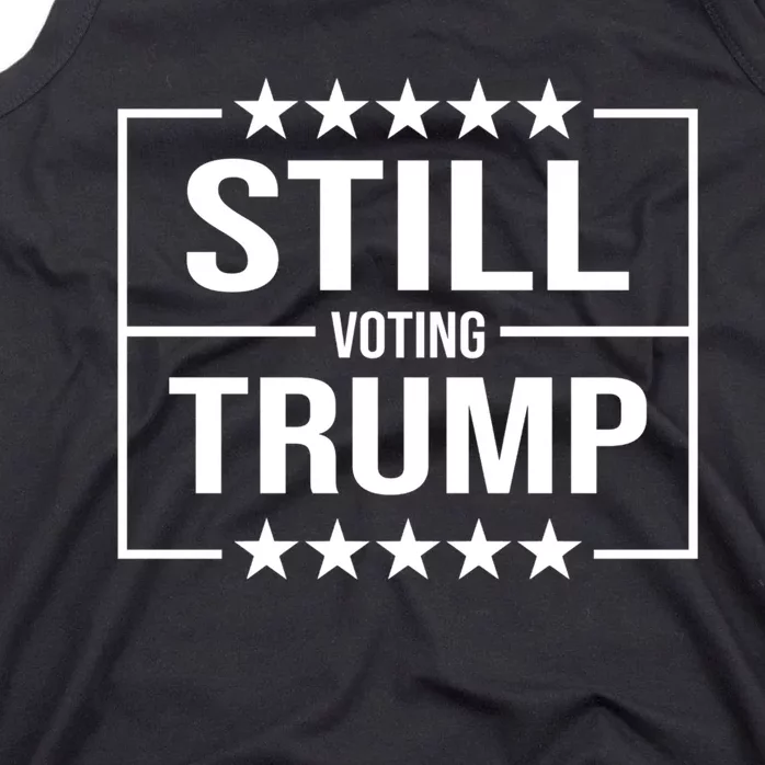 Still Voting Trump 2024 Patriotic American Flag Tank Top