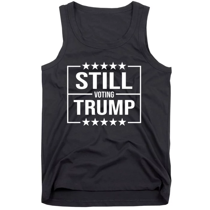 Still Voting Trump 2024 Patriotic American Flag Tank Top