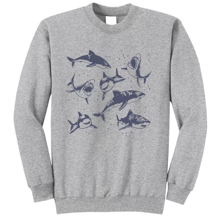 Sharks Vintage Tattoo Style Sweatshirt