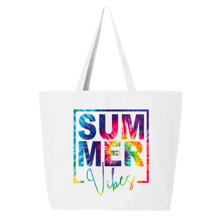 Summer Vibes Tie Dye Vacation Gift 25L Jumbo Tote