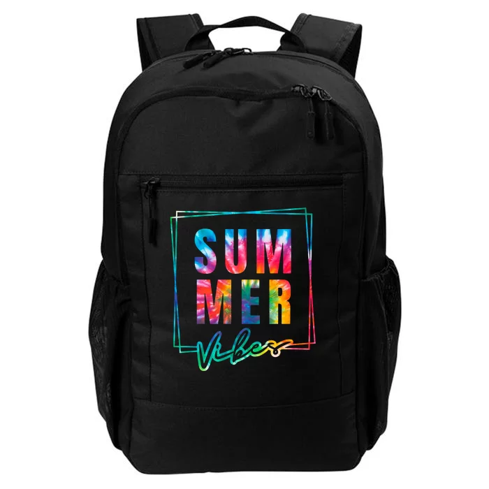 Summer Vibes Tie Dye Summer Vacation Daily Commute Backpack