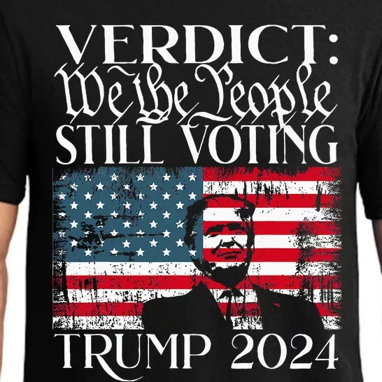 Still Voting Trump 2024 Verdict We The People Trump Felon Pajama Set