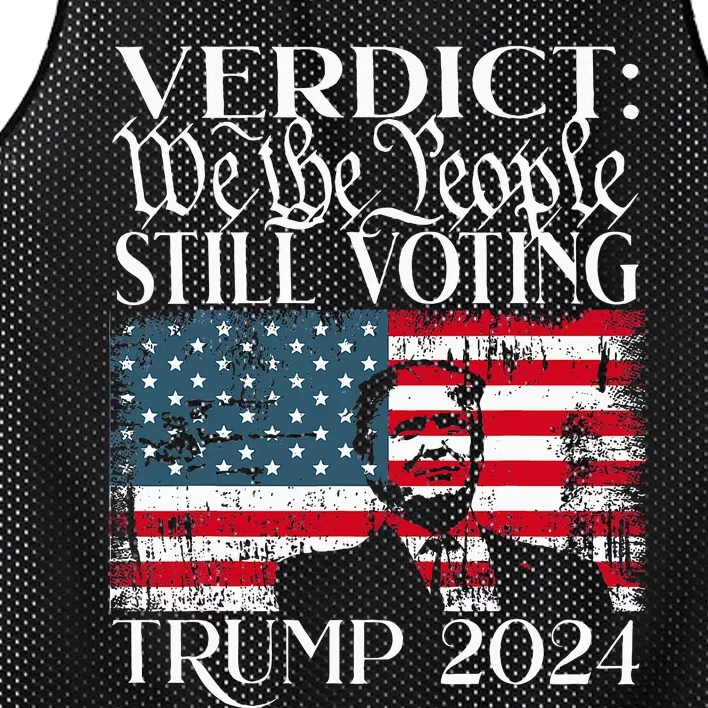 Still Voting Trump 2024 Verdict We The People Trump Felon Mesh Reversible Basketball Jersey Tank