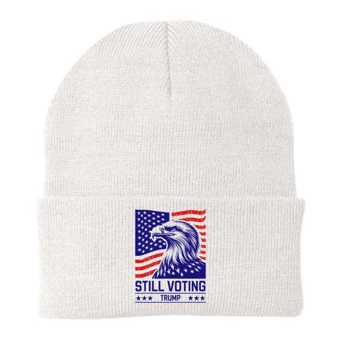 Still Voting Trump 2024 Patriotic Knit Cap Winter Beanie